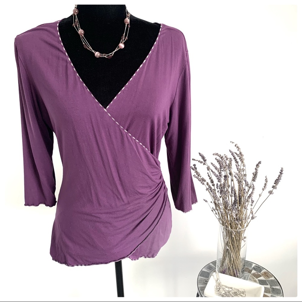 MAX STUDIO 3/4 Sleeve Blouse Size L